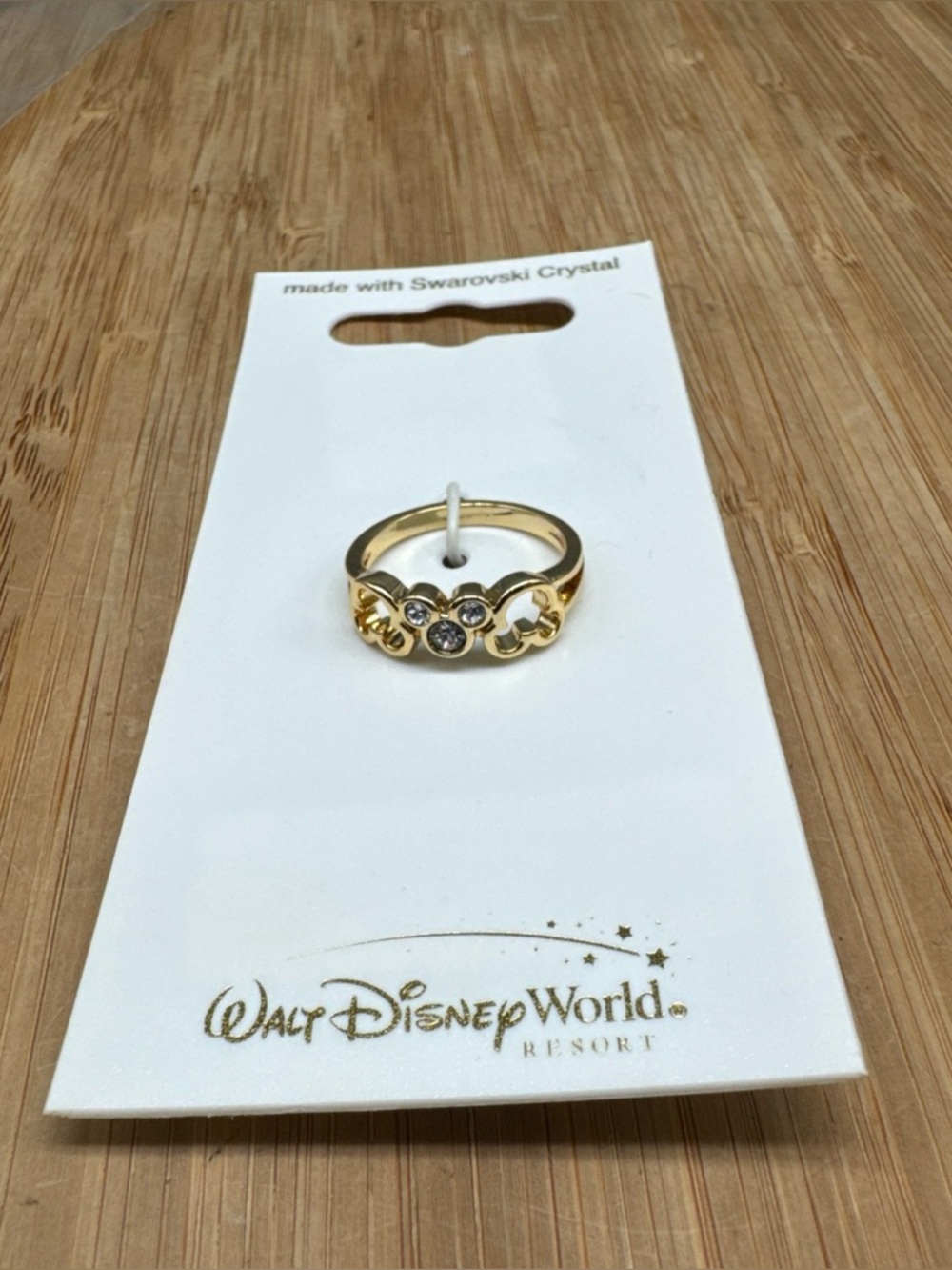 Disney Arribas Bros Mickey‎ Mouse Ring Made with Crystals from Swarovski New